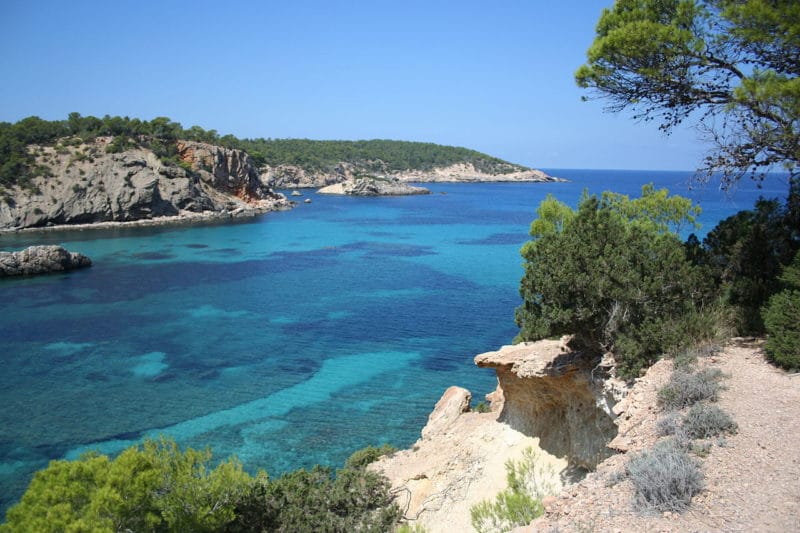 Cala Portinatx Ibiza Spanje