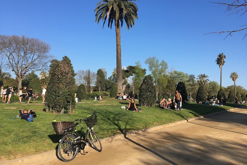 barcelona fietsen ciutadella park