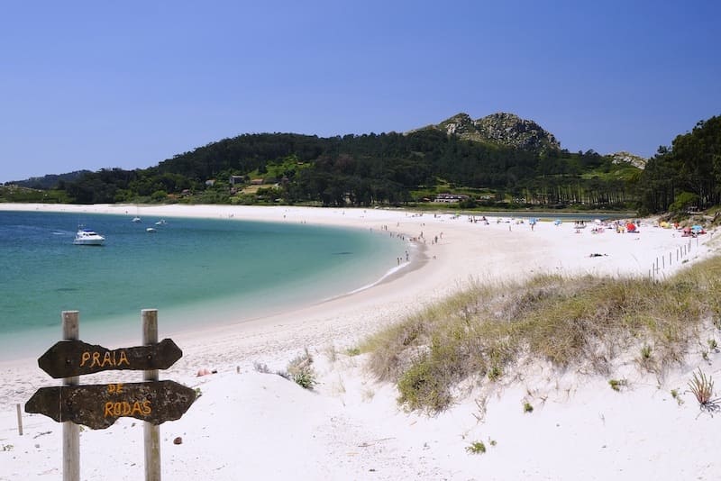 Islas Cies Galicië strand