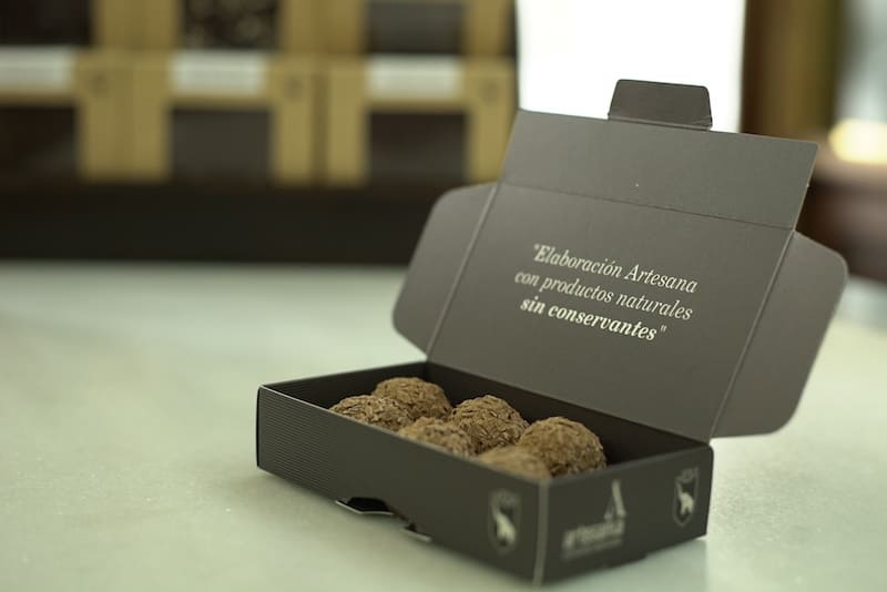 truffels in een doosje