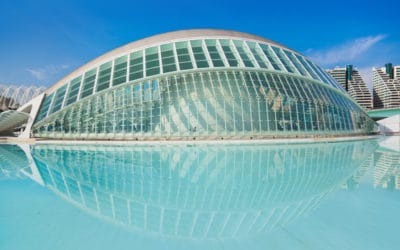 De Stad der Kunsten en Wetenschappen in Valencia