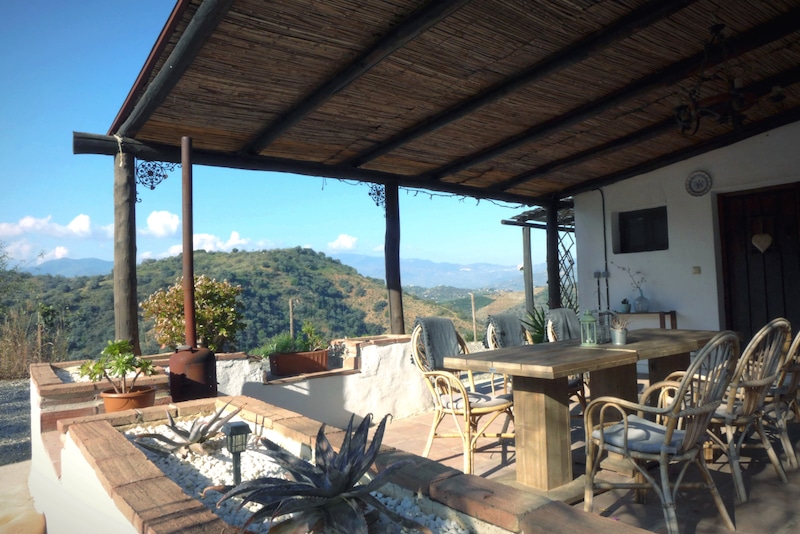 Veranda met uitzicht Corazon Andaluz Guesthouse
