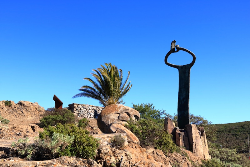 Monument voor fluittaal Silbo op La Gomera