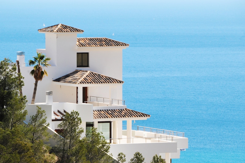 huis met uitzicht op zee in spanje