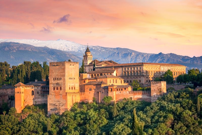 Alhambra in Granada, Spanje